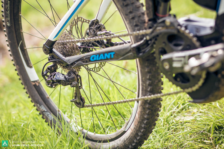 Defined. The high-end SRAM X0 drivetrain is quick and precise at changing into every gear.