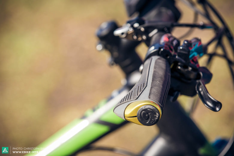 Comfortable. The ergonomic lock-on grips support your wrists on longer rides, helping to prevent numb hands.