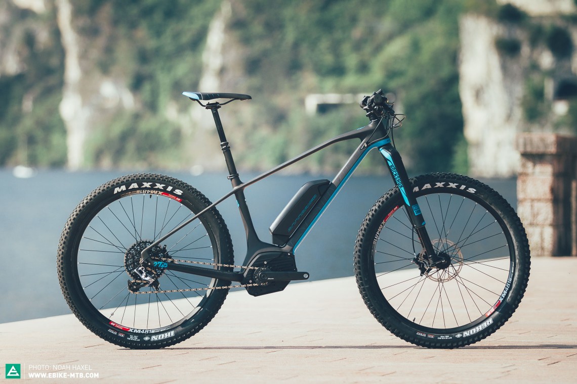 Brand new and sexy: With price tags between 3,000 and 8,000 €, the Mondraker E-Prime is on sale now with either an aluminium or high-end carbon frame and various specs.