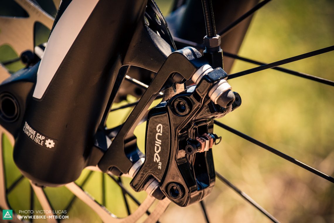 Adapted for E-MTBs and retailing at € 145: the SRAM Guide RE brakes.