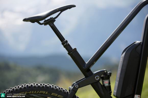 A RockShox Reverb is essential for racing. 