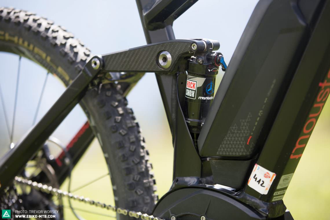 145mm of rear wheel travel is controlled by a RockShox Monarch RT3.  