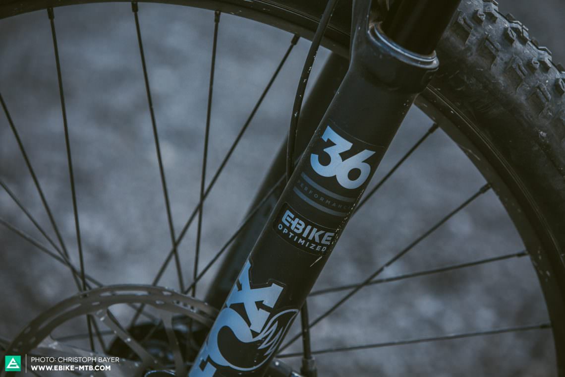 Stiff and stable Optimised for e-bikes, the FOX 36 FLOAT fork is satisfyingly firm. However, the damping is no rival for the higher quality Factory models.